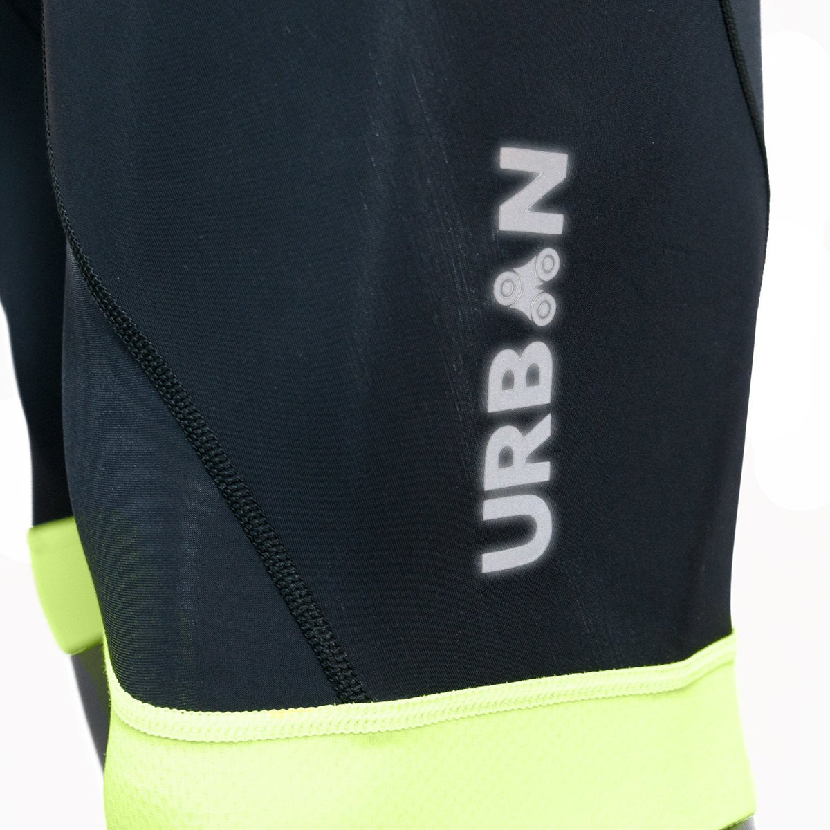 Men's Safety Yellow Short Sleeve Jerseys / Bib Shorts