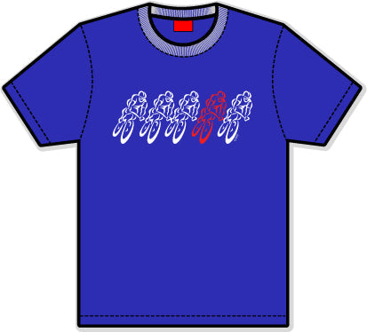 Roadie Bicycle T-Shirt by GIZMO - Indigo Blue