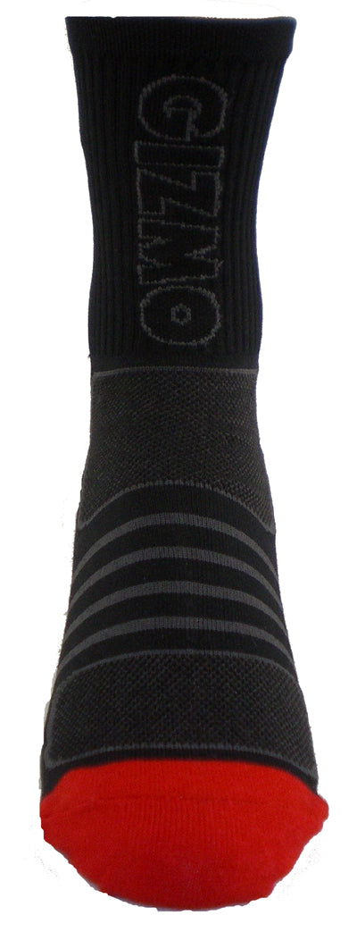GIZMO Socks - G-Tech 5.0 - Black/Red - Small & Medium
