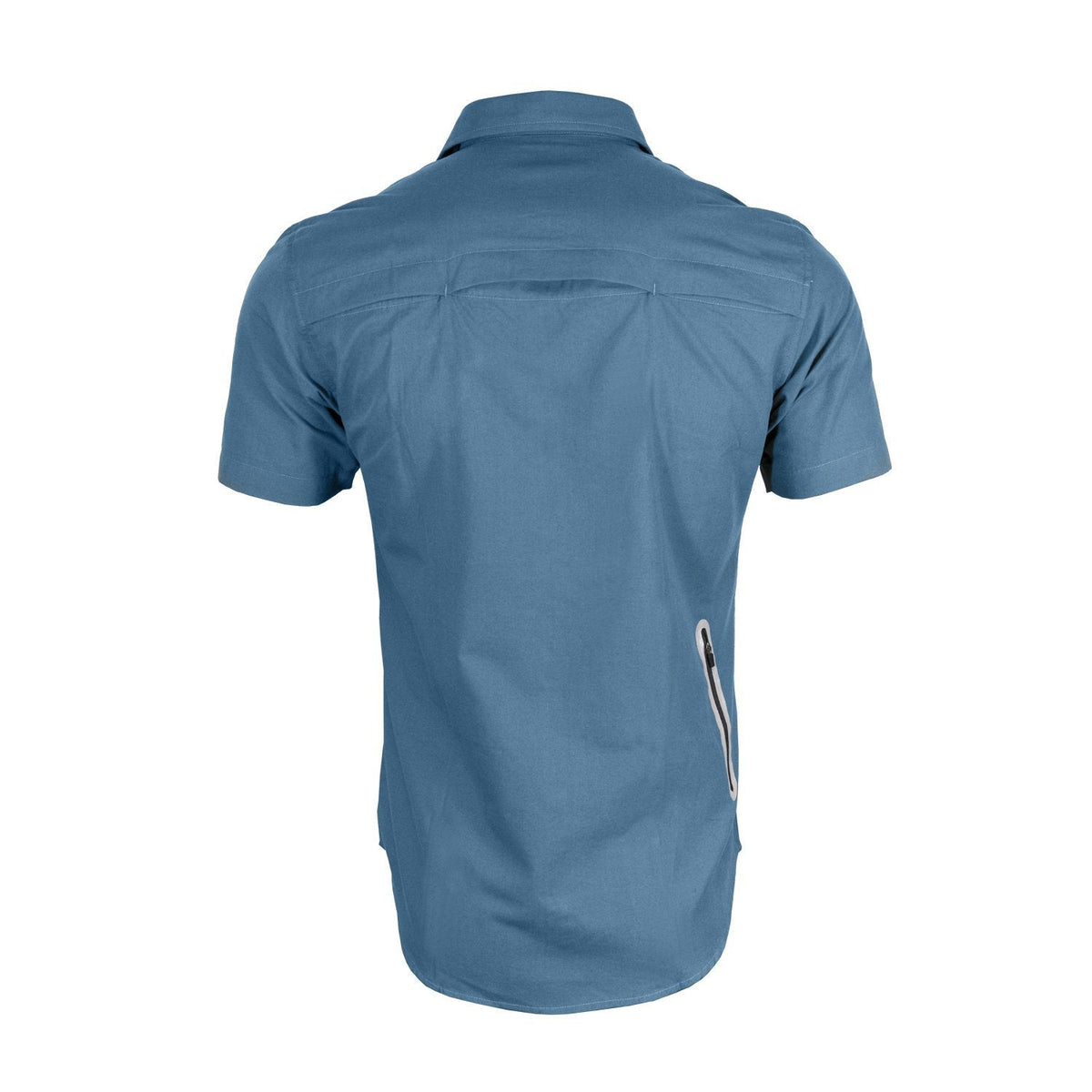 The Pedaler's Pub Shirt - Short Sleeve Casual Urban Commuter Cycling Jersey with Snaps, Zipper Pockets, and Dry Fast Wicking