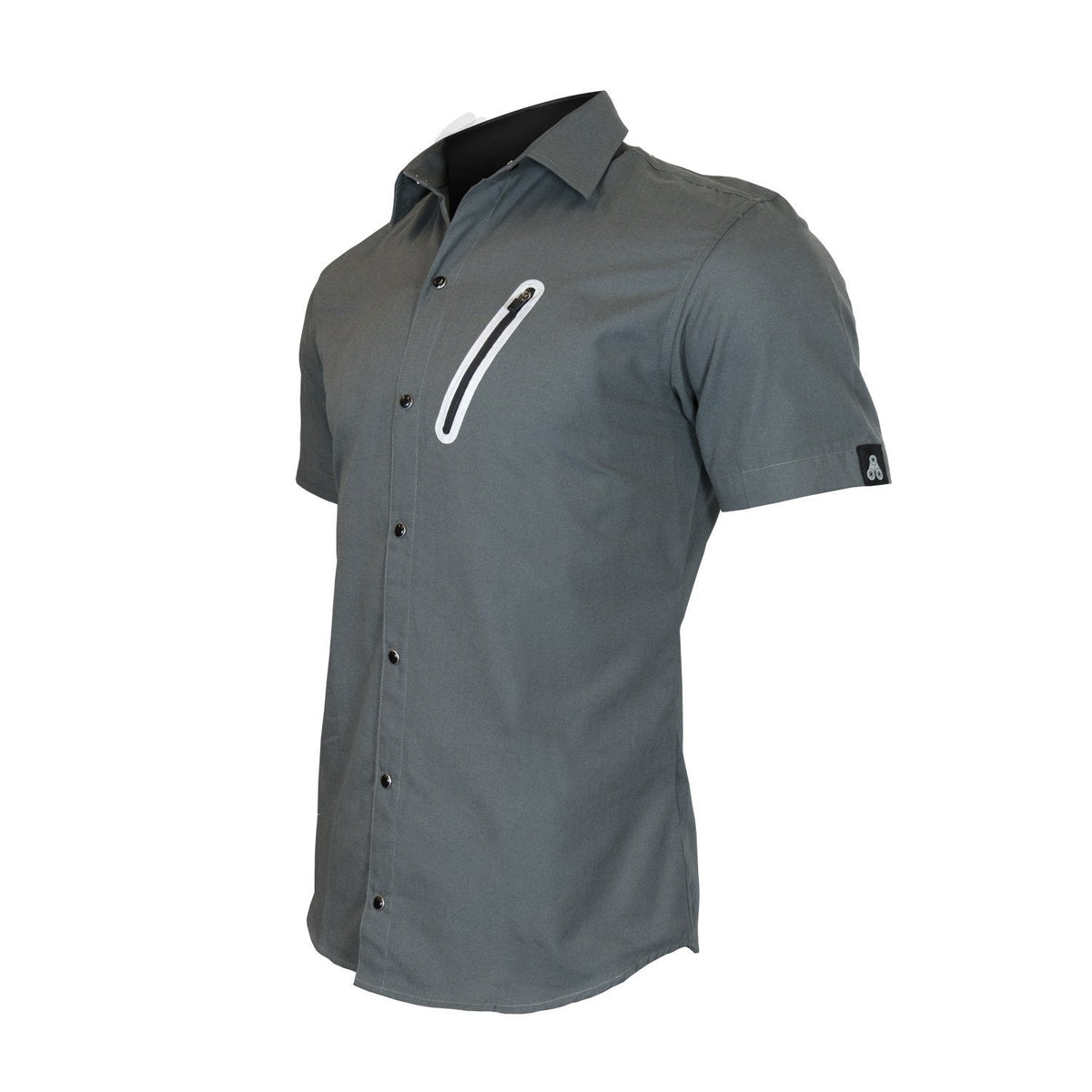 The Pedaler's Pub Shirt - Short Sleeve Casual Urban Commuter Cycling Jersey with Snaps, Zipper Pockets, and Dry Fast Wicking
