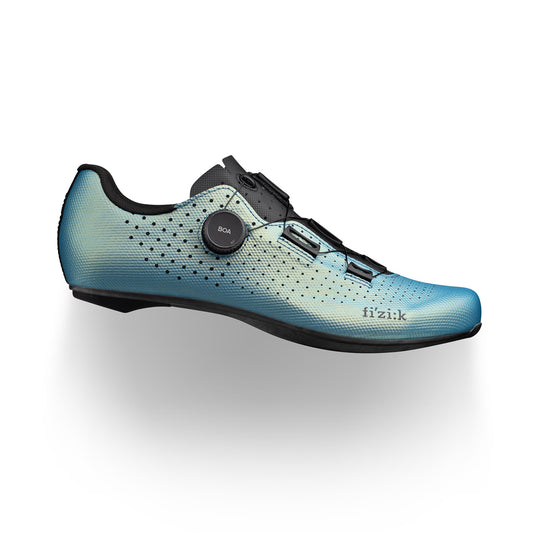 Fi'zi:k Tempo Decos Carbon Road Bike Shoe Men's Iridescent Black Blue Fizik