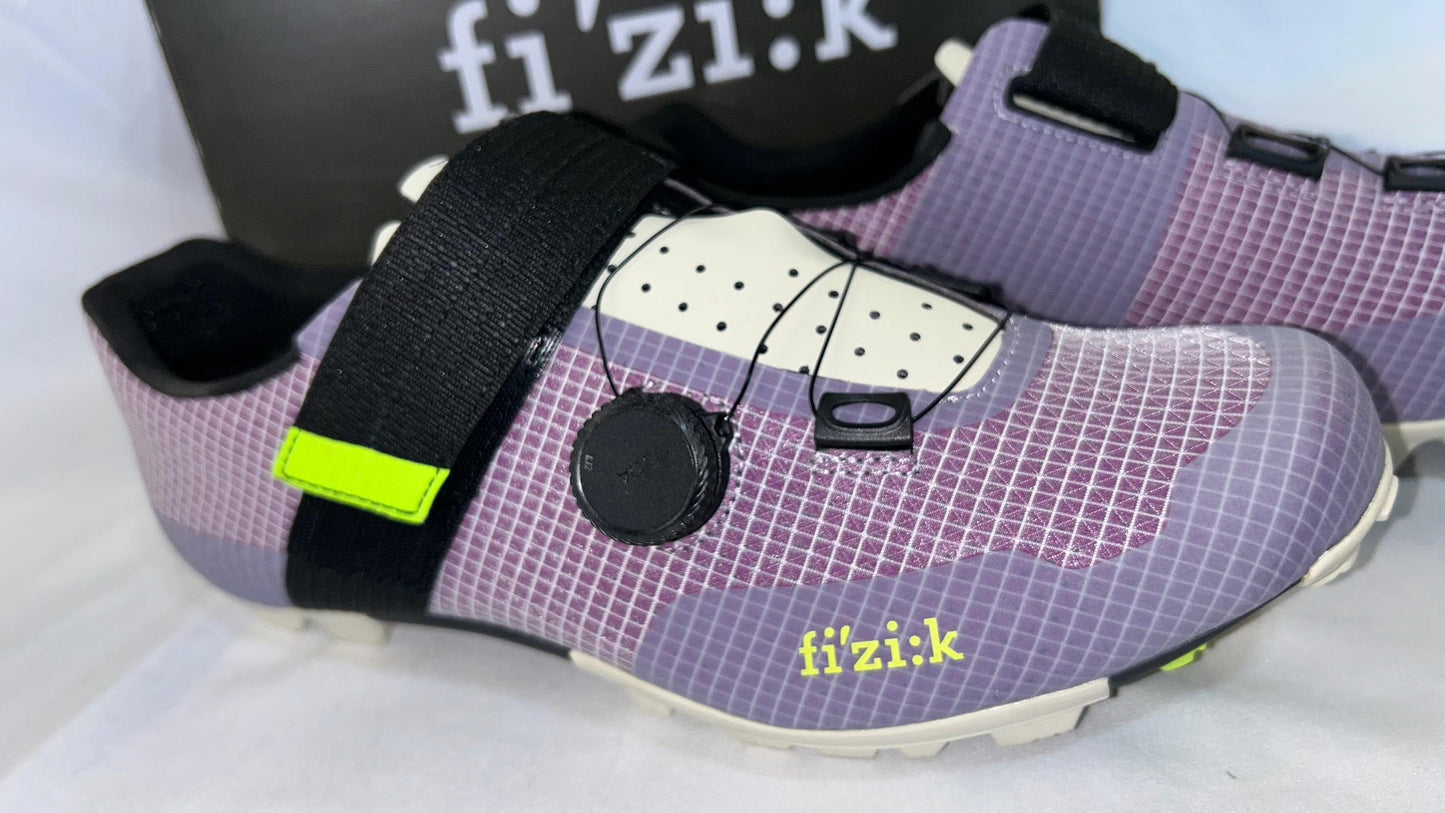 Fi'zi:k Vento Ferox Carbon Mountain Bike Shoe Men's Lilac/White Fizik Gravel