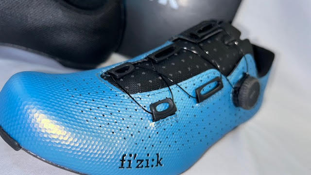 Fi'zi:k Tempo Decos Carbon Road Bike Shoe Men's Iridescent Black Blue Fizik