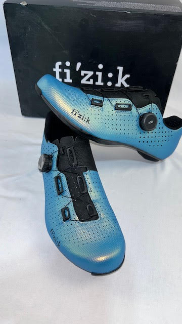 Fi'zi:k Tempo Decos Carbon Road Bike Shoe Men's Iridescent Black Blue Fizik