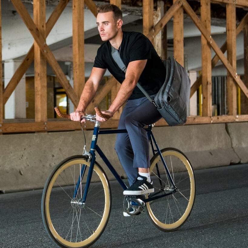 Urban Cycling Commuter Bike to Work Pants - Navy Blue