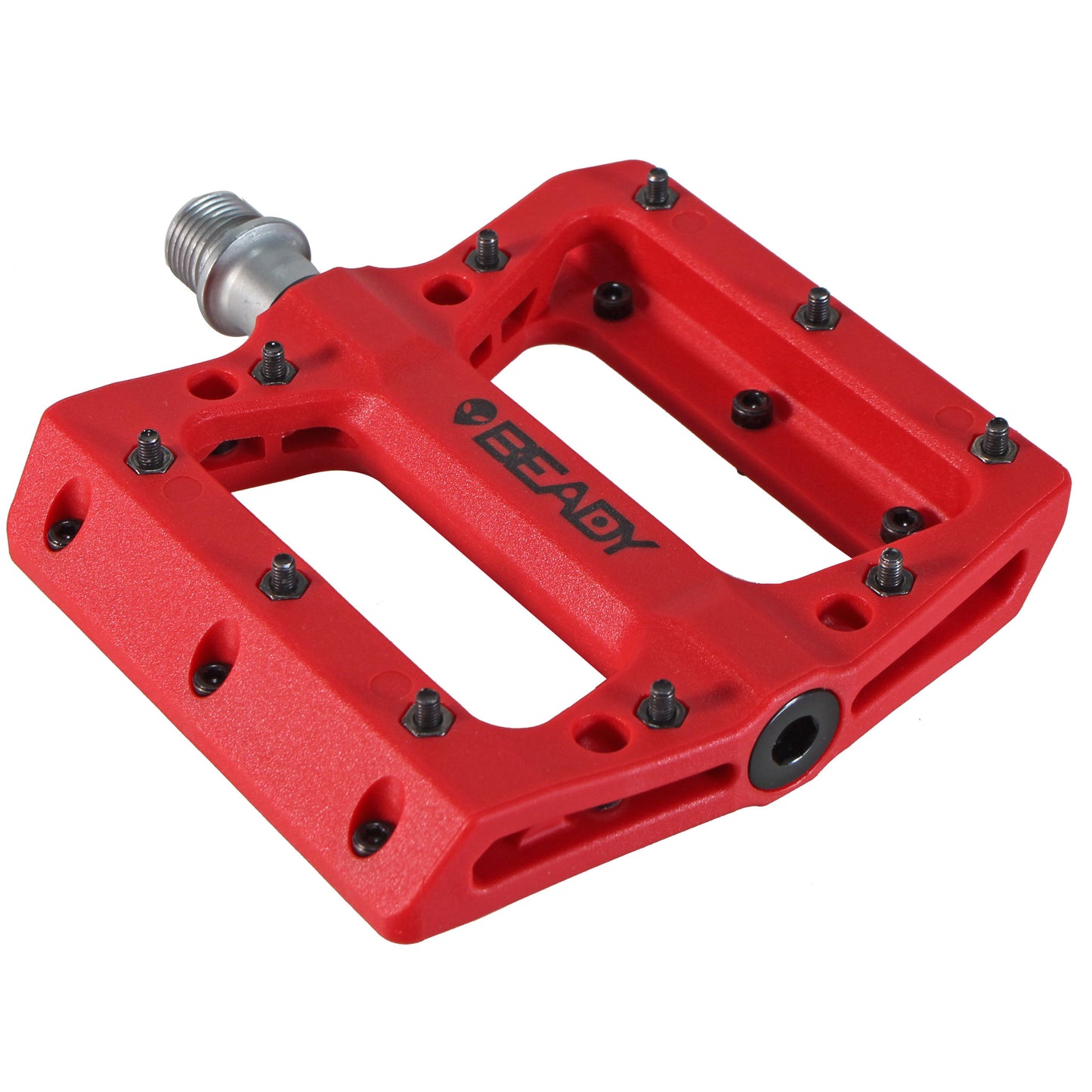 Beady Phaser Composite Platform Pedals, Red