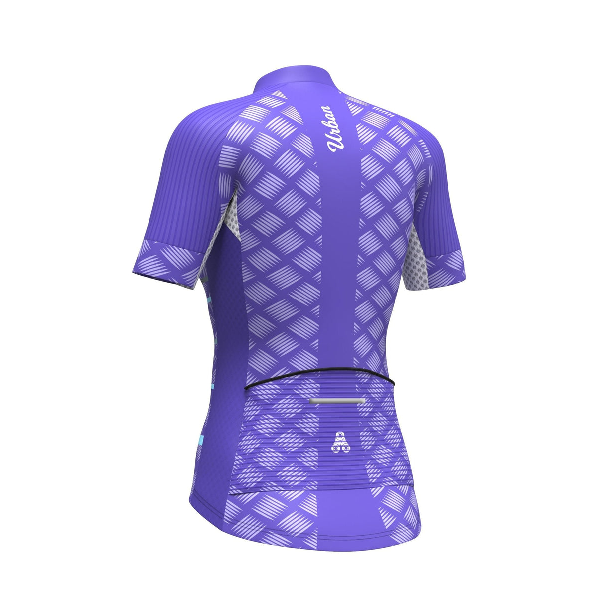 Women's Pro Series Purple Cycling Short Sleeve Jerseys / Bib Shorts