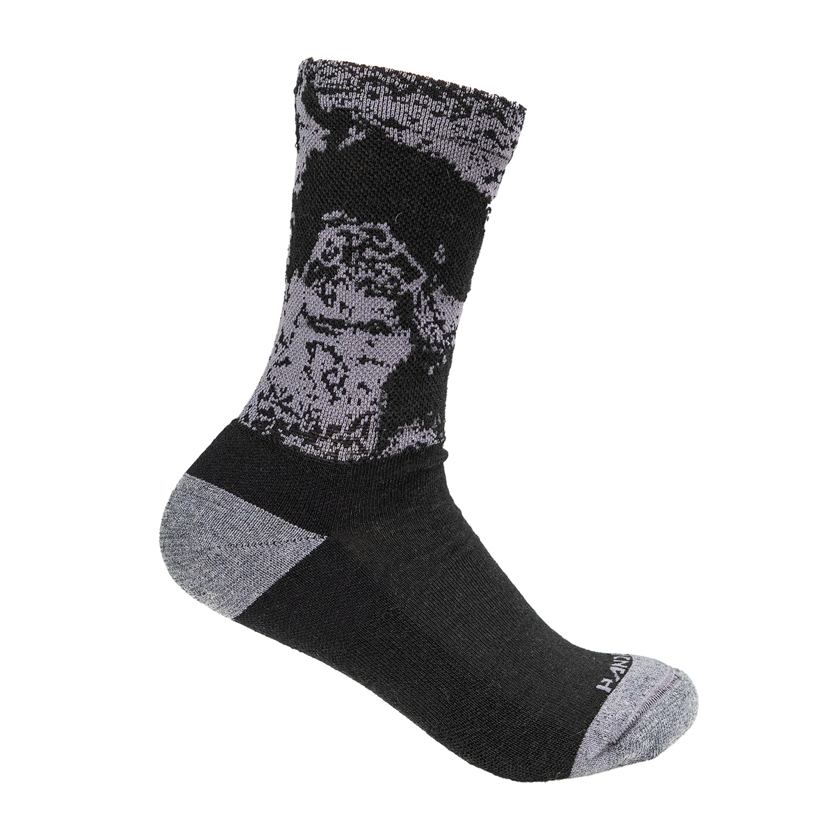 Socks - Black Strata Wool