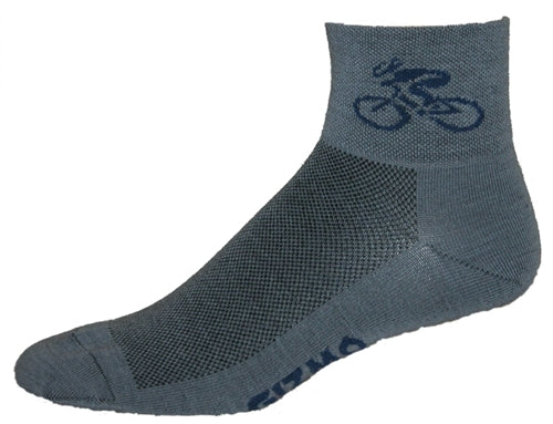 GIZMO Wooly-G Socks - Bicycle - Granite - Small only