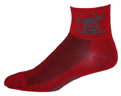 GIZMO Wooly-G Socks - Devil - Red - Small & Medium
