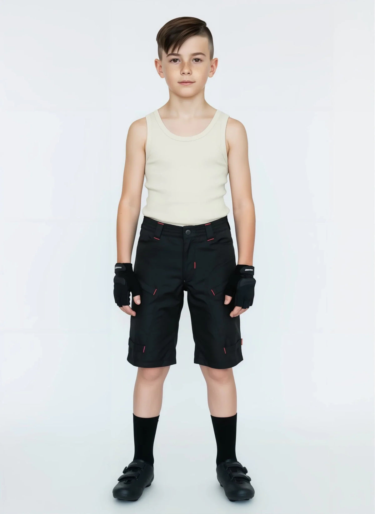 Youth Single Tracker MTB Shorts — Trail-Ready Bike Shorts with Padding