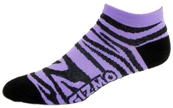 GIZMO Socks - Zebra - Purple - Small Only