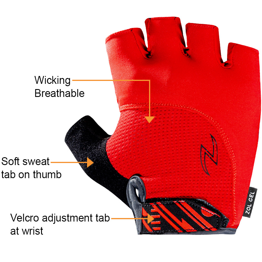 Zol Sprinter Cycling Gloves with Gel pads - Zol Cycling