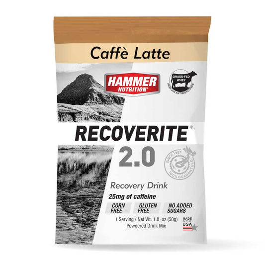 Hammer Nutrition Recoverite Caffe Latte Single Serving 25 mg Caffeine